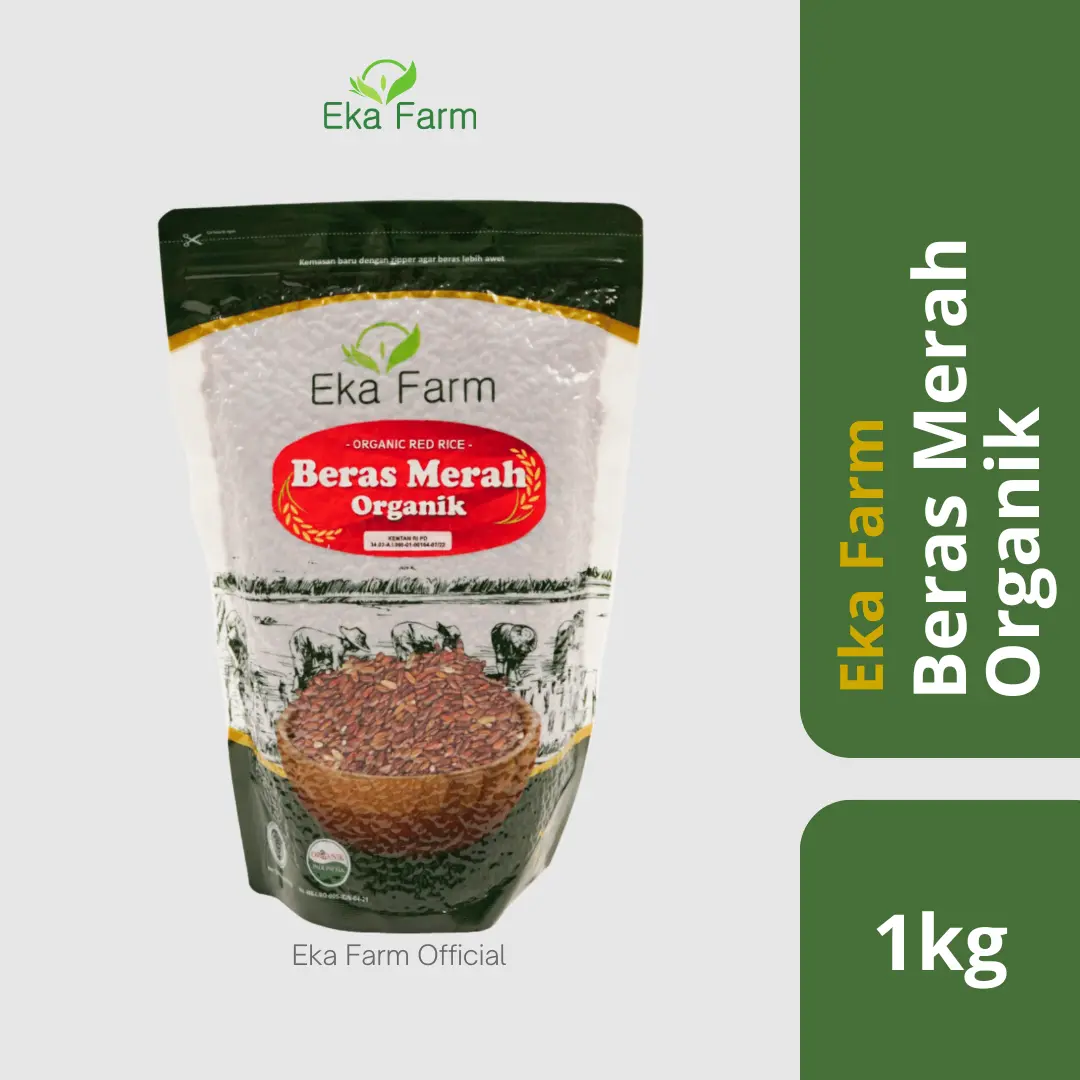 beras merah organik ekafarm