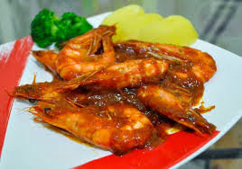 Resep Nasi Hitam Udang Saus Jahe