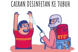 STOP !!! JANGAN SEMPROTKAN CAIRAN DISINFETAN KE TUBUH