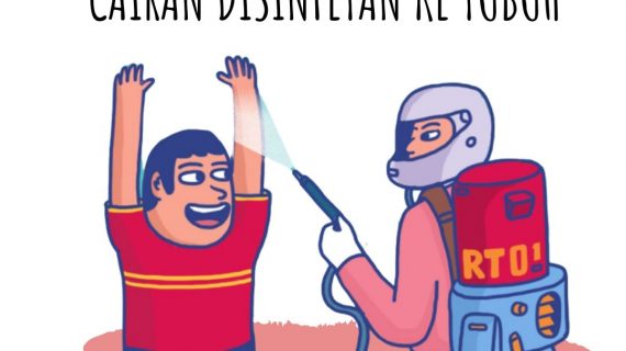 STOP !!! JANGAN SEMPROTKAN CAIRAN DISINFETAN KE TUBUH