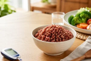 apakah beras merah mengandung gula